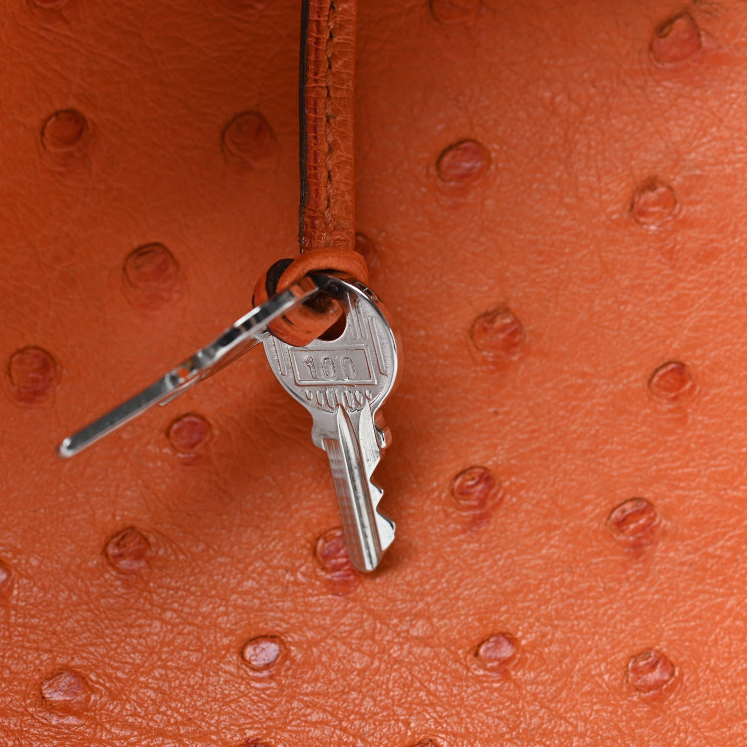 Hermes Ostrich Birkin 30 Orange 29 of 41