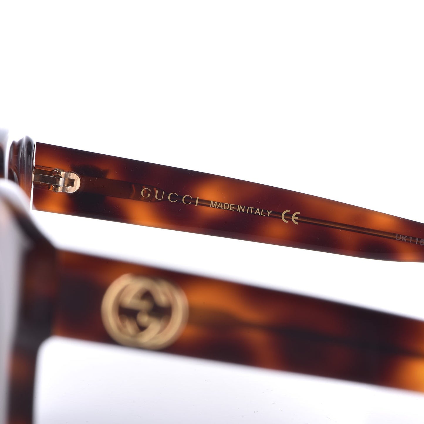 Acetate Square Frame Sunglasses GG0029S Tortoise