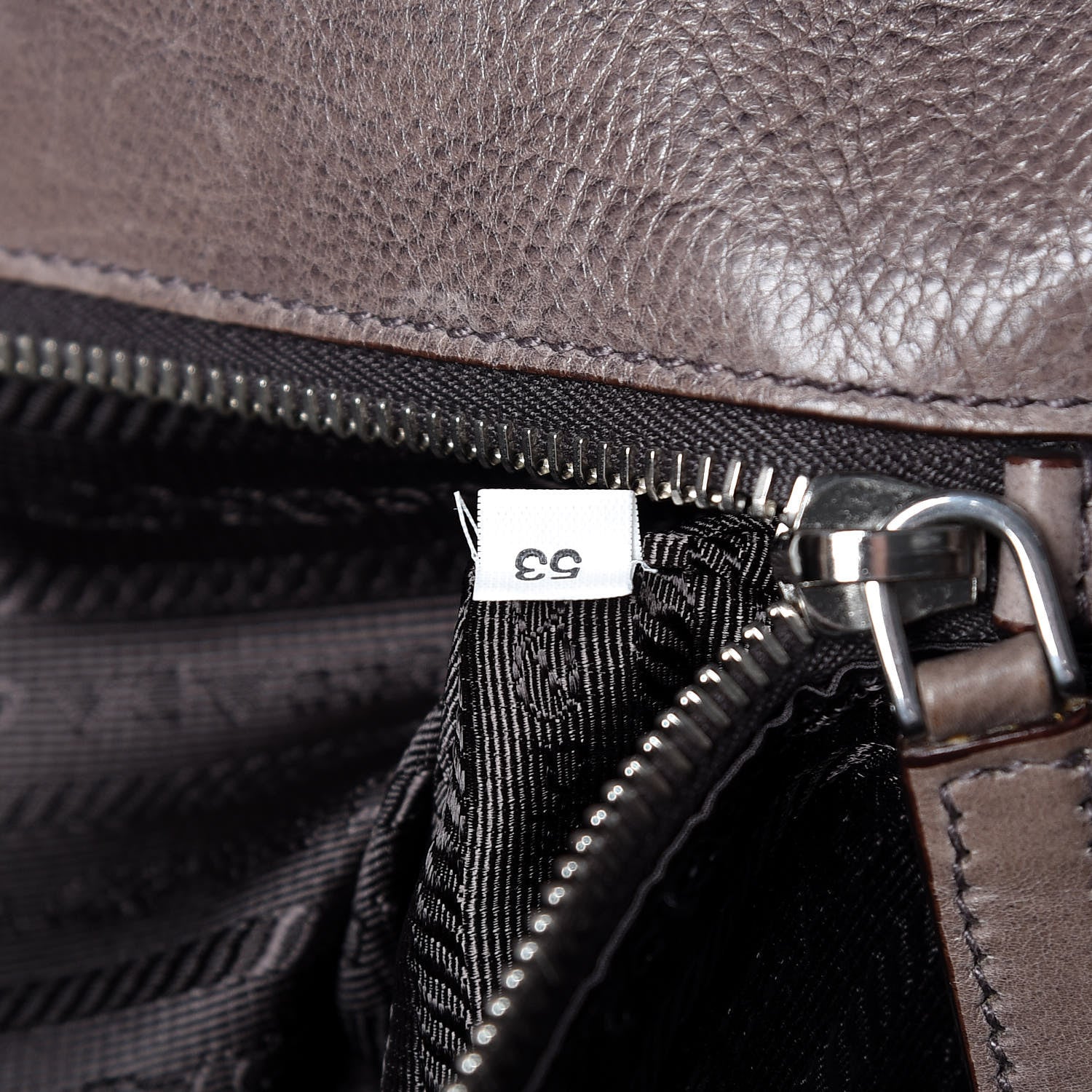 Prada Glace Calfskin Fold Over Clutch Ombre Ardesia Fumo 7 of 17