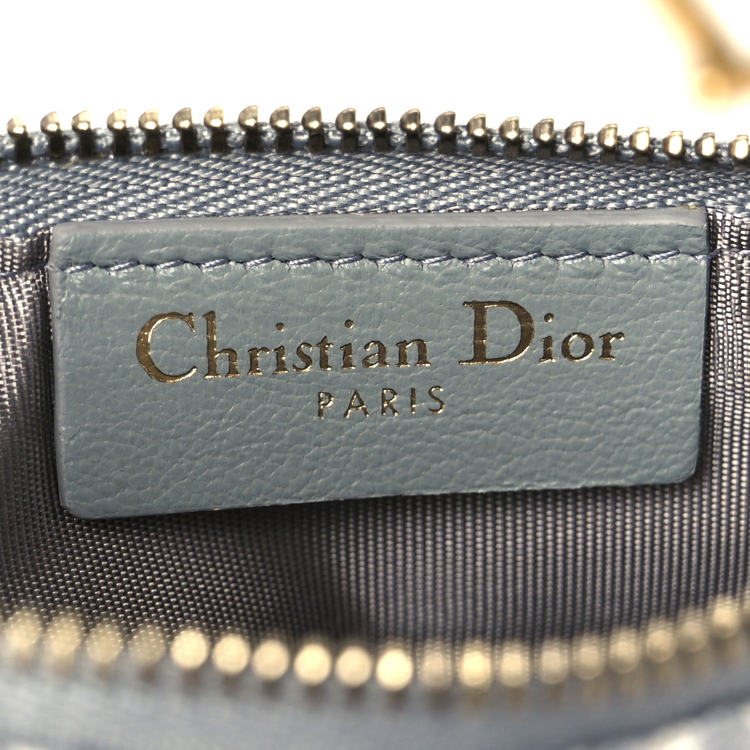 Christian Dior Oblique Saddle Chain Long Wallet Grey 1772253