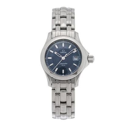 Omega Stainless Steel 28mm Seamaster Quartz Watch Blue 2581.81 1 of 4
