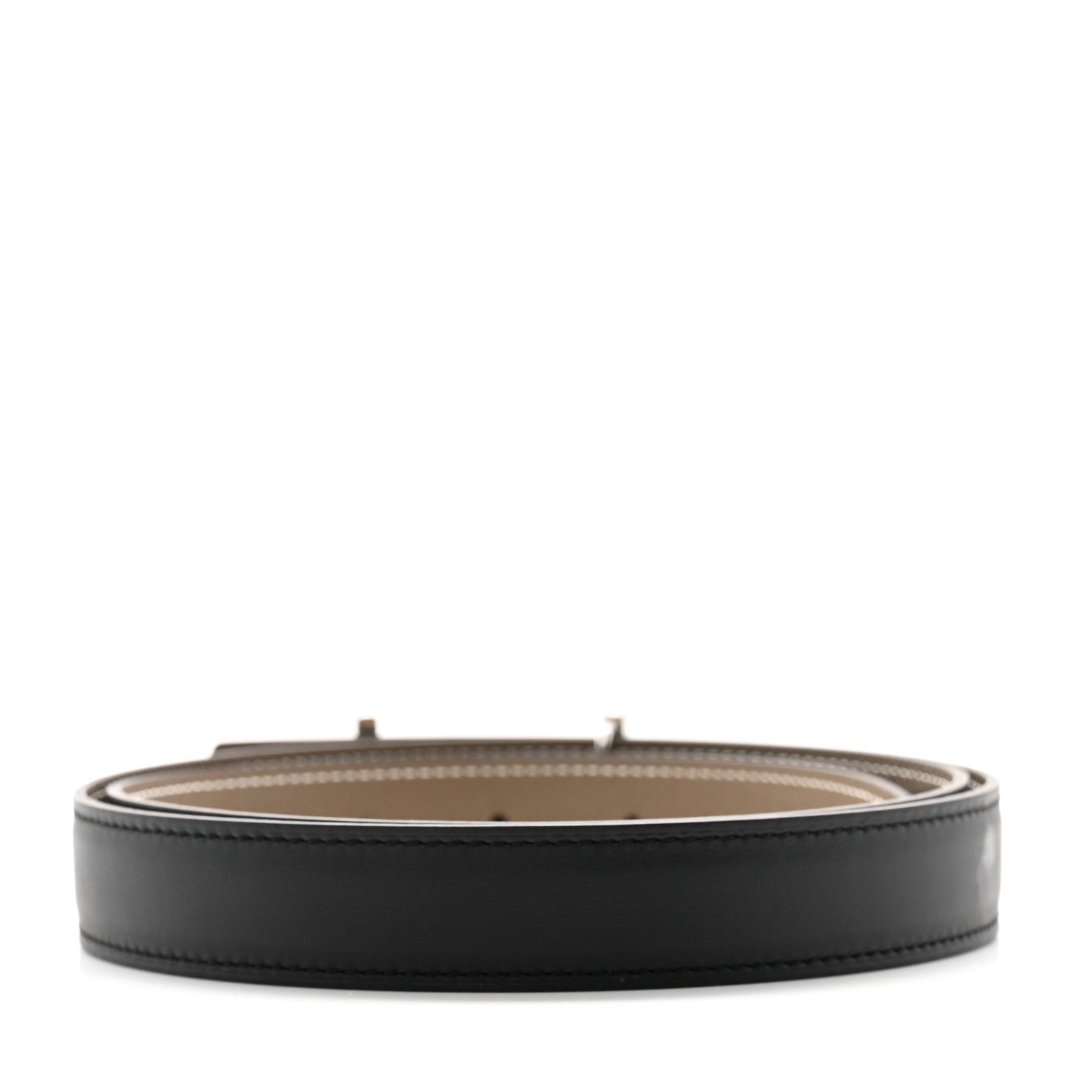Hermes Epsom Swift 24mm My H Belt 90 36 Black Etoupe 2 of 7