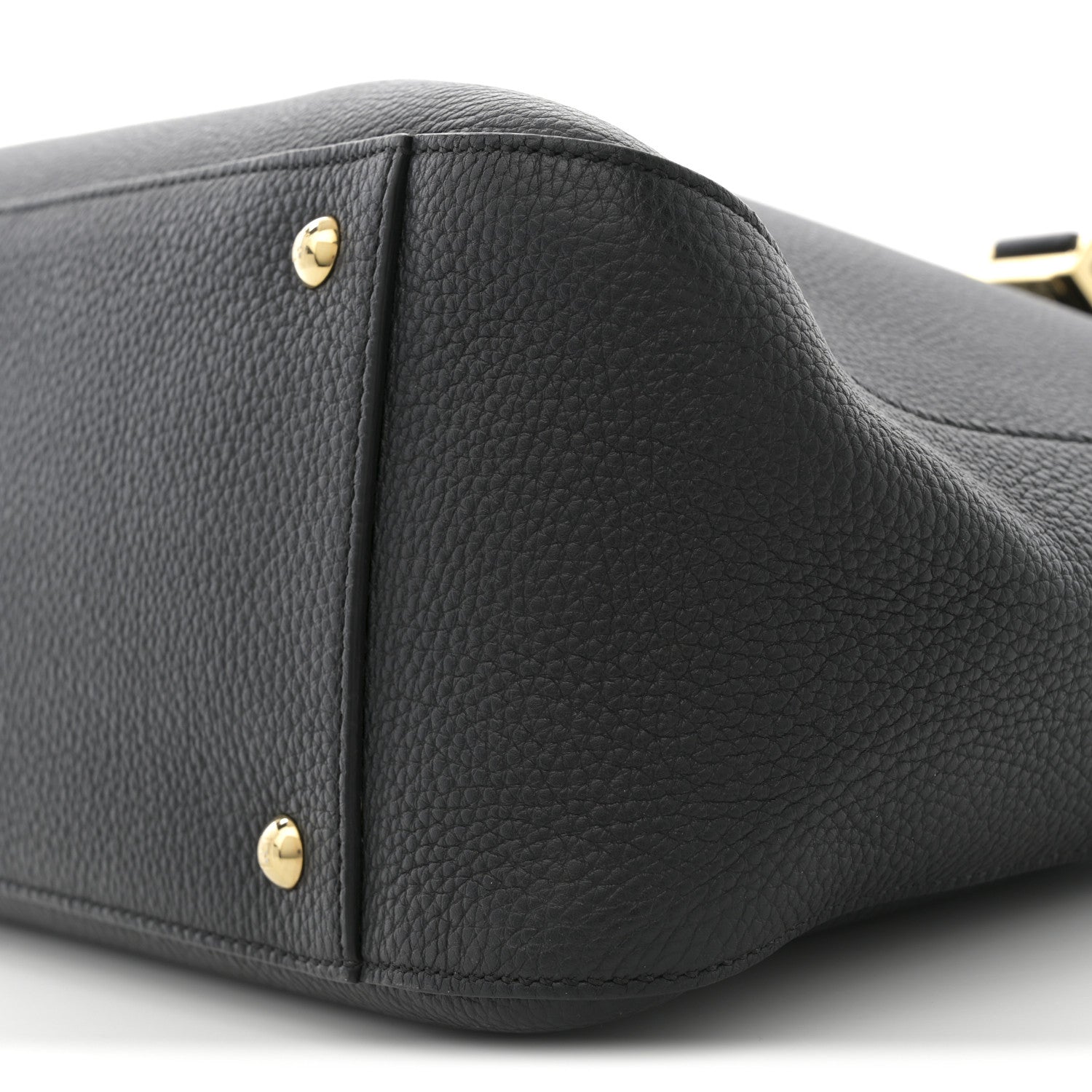 Fendi Cuoio Romano Selleria Medium FF Tote Black 10 of 10