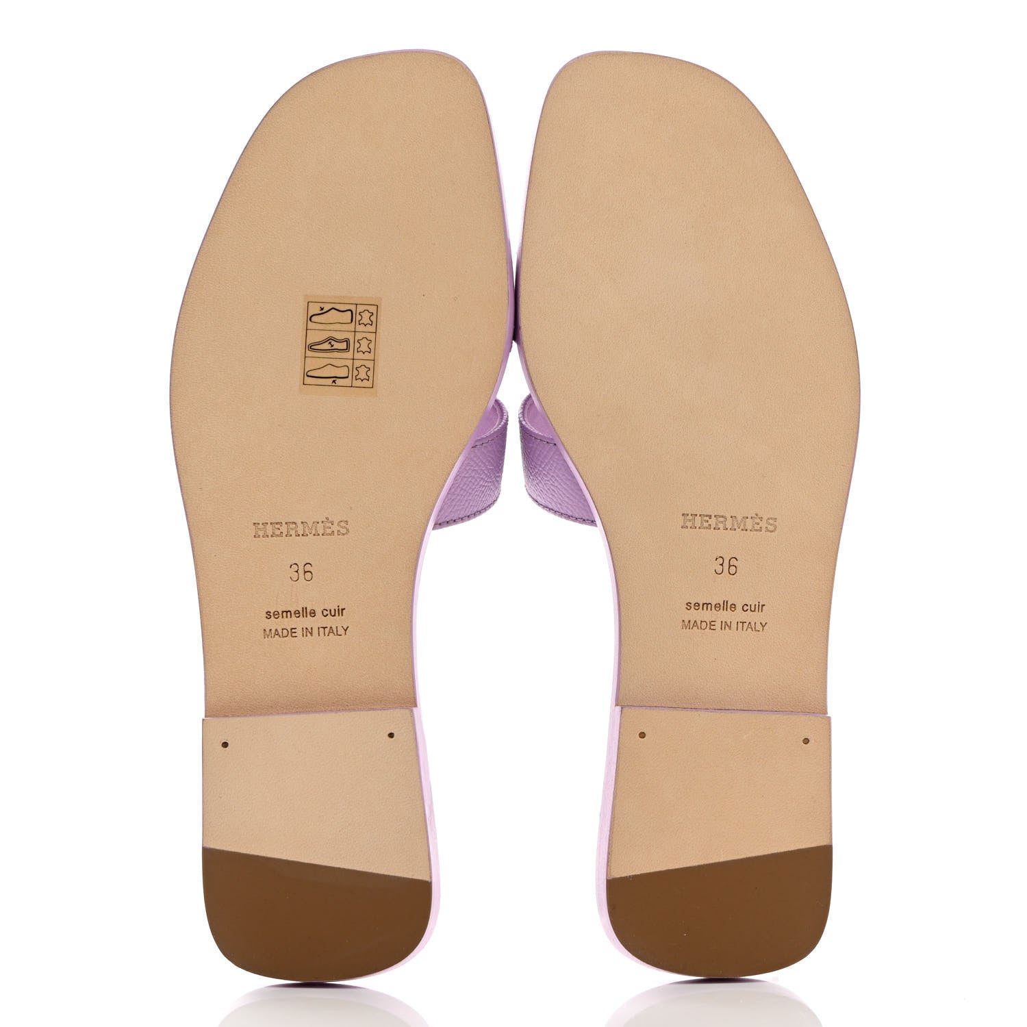 Hermes Epsom Oran Sandals 36 Violet Amethyste 5 of 9