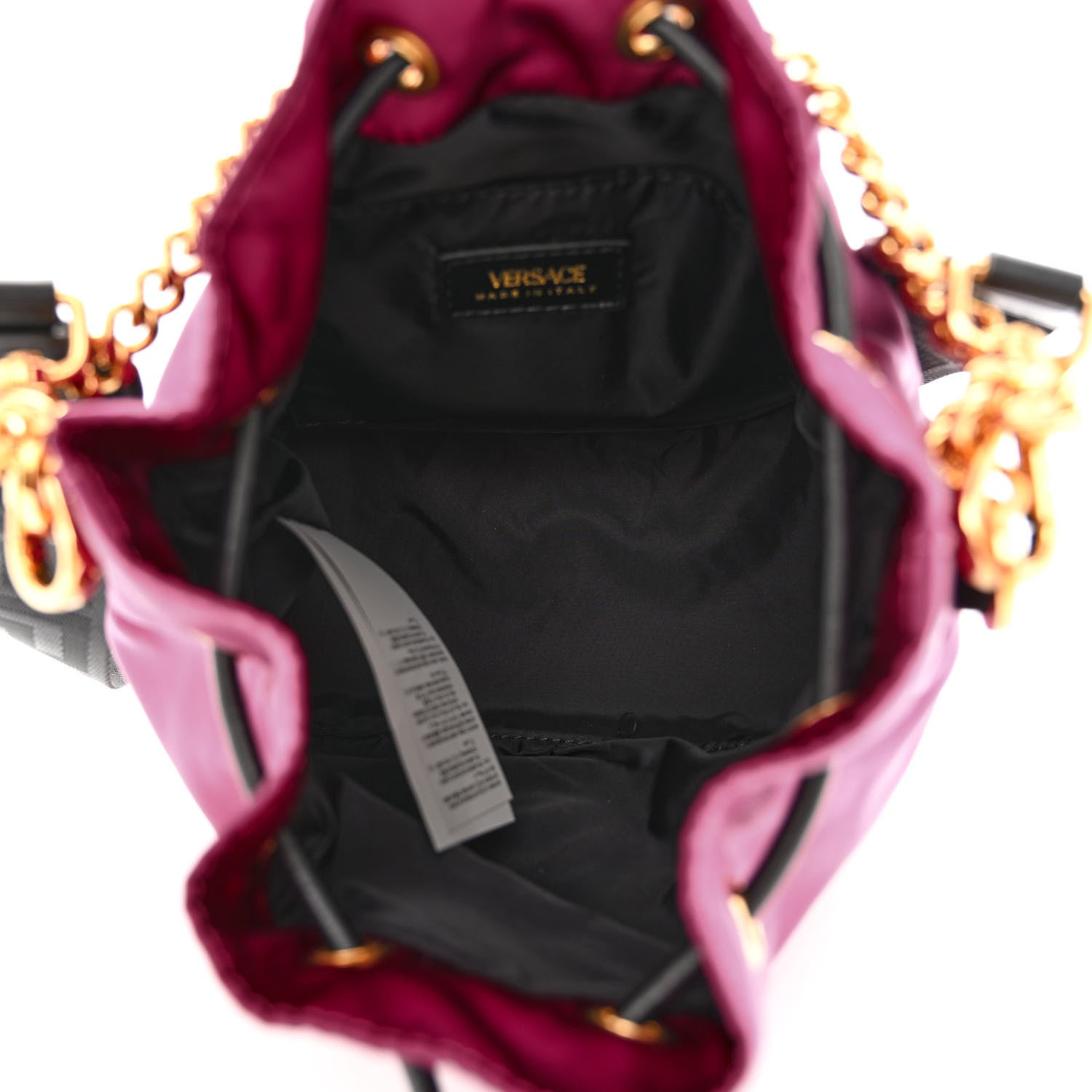 Versace Nylon Medusa Bucket Bag Dahlia Black 5 of 10