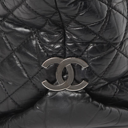 Chanel Distressed Lambskin Vintage Ligne Lady Braid Tote Black 8 of 8