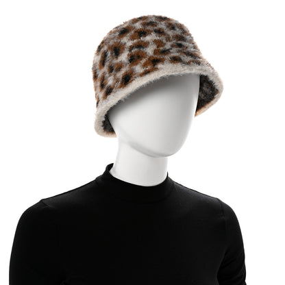 Chanel Polyamide Logo Cloche Hat L Ecru Brown Black Golden 2 of 8