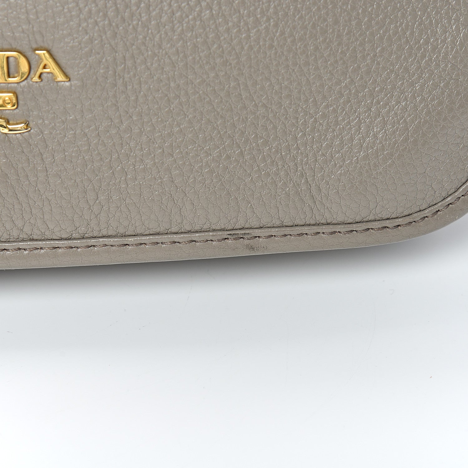 Prada Vitello Daino Crossbody Flap Grey 13 of 14