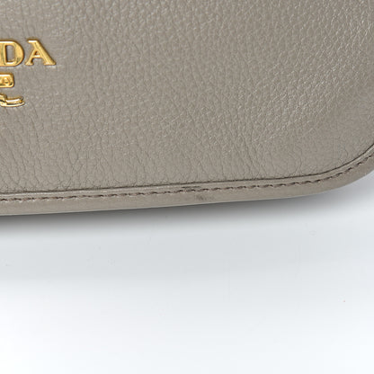 Prada Vitello Daino Crossbody Flap Grey 13 of 14