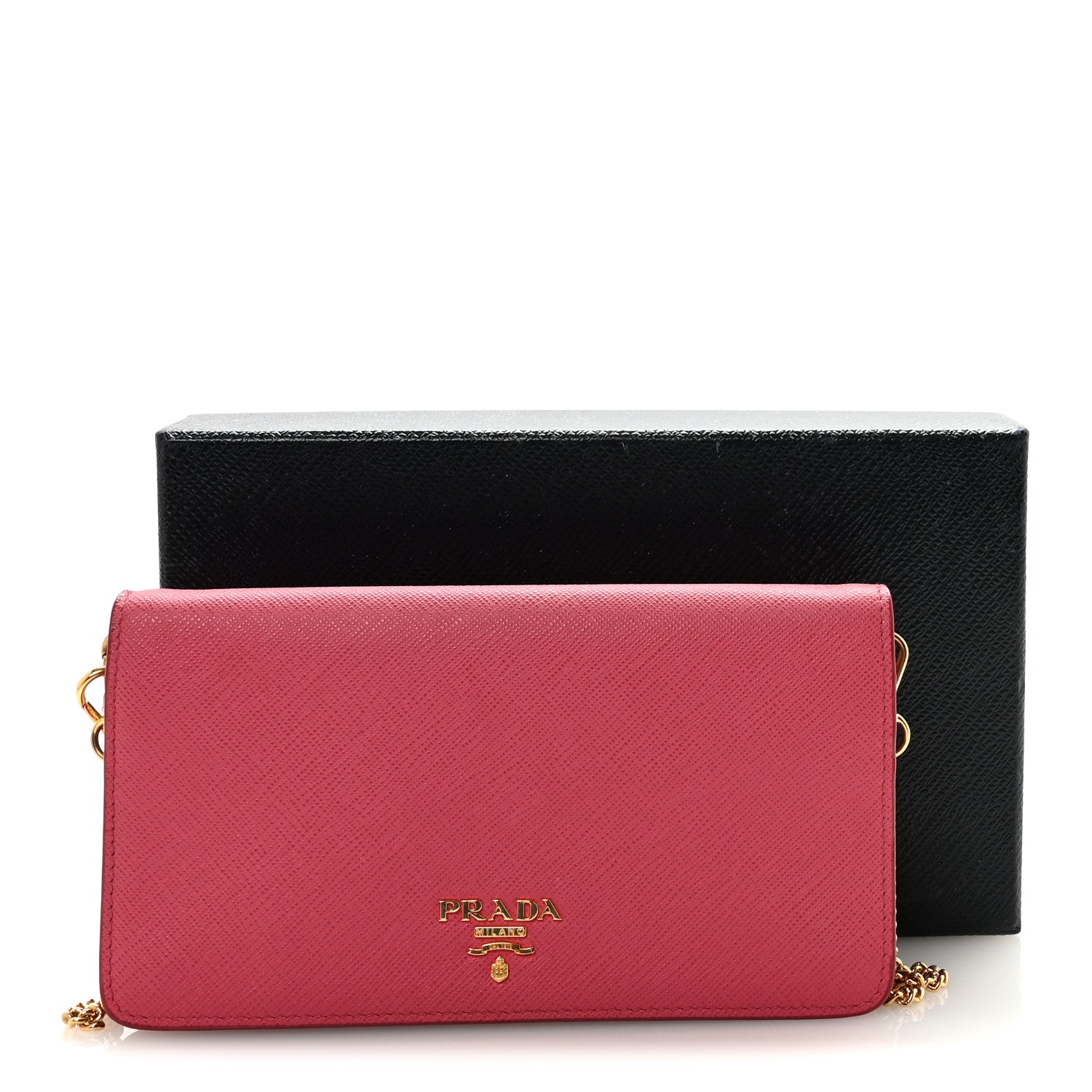Prada Saffiano Metal Mini Crossbody Bag Peonia 10 of 10