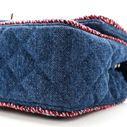 Chanel Denim Braided Mini Rectangular Flap Bag Blue 10 of 11