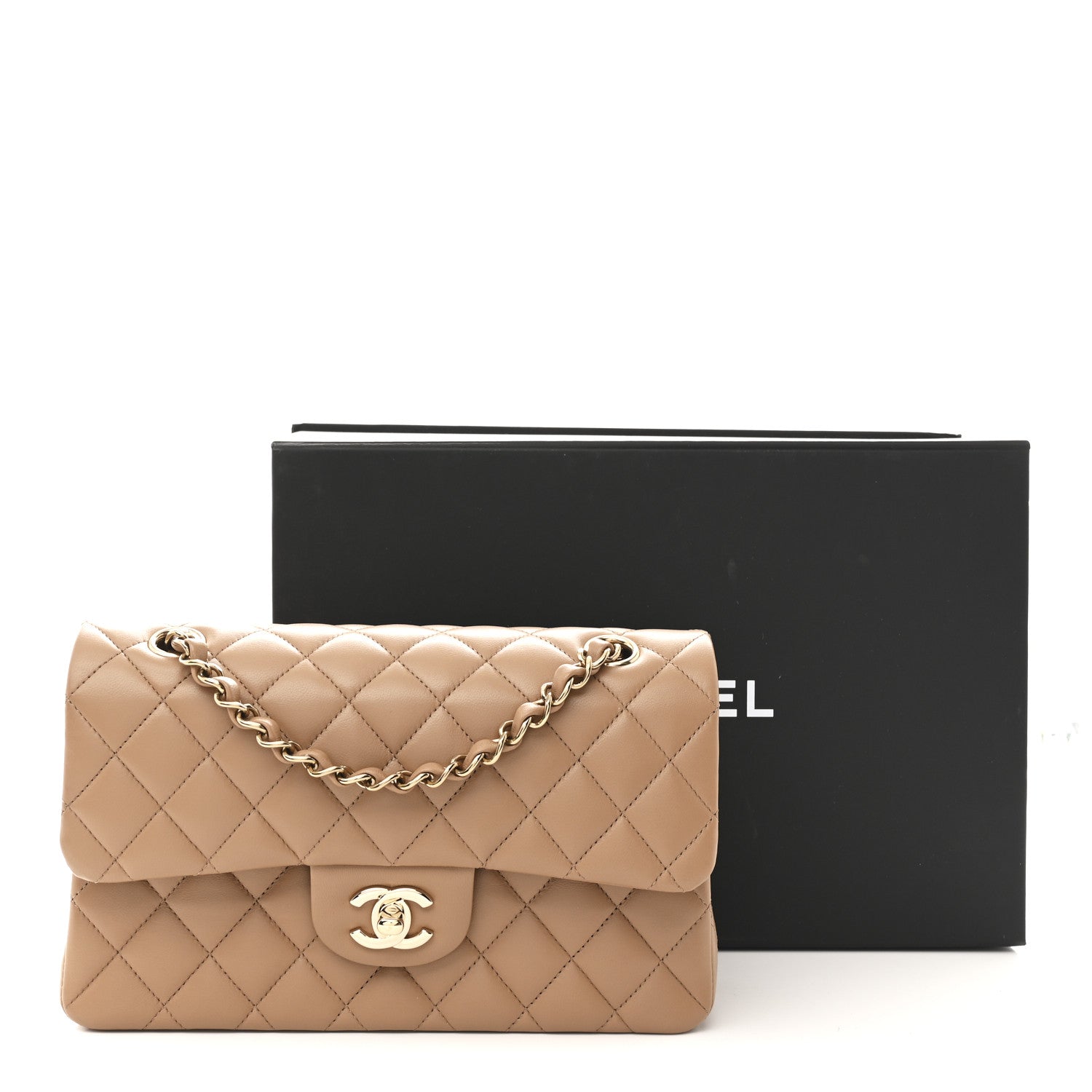 Chanel Lambskin Quilted Small Double Flap Brown 11 of 11