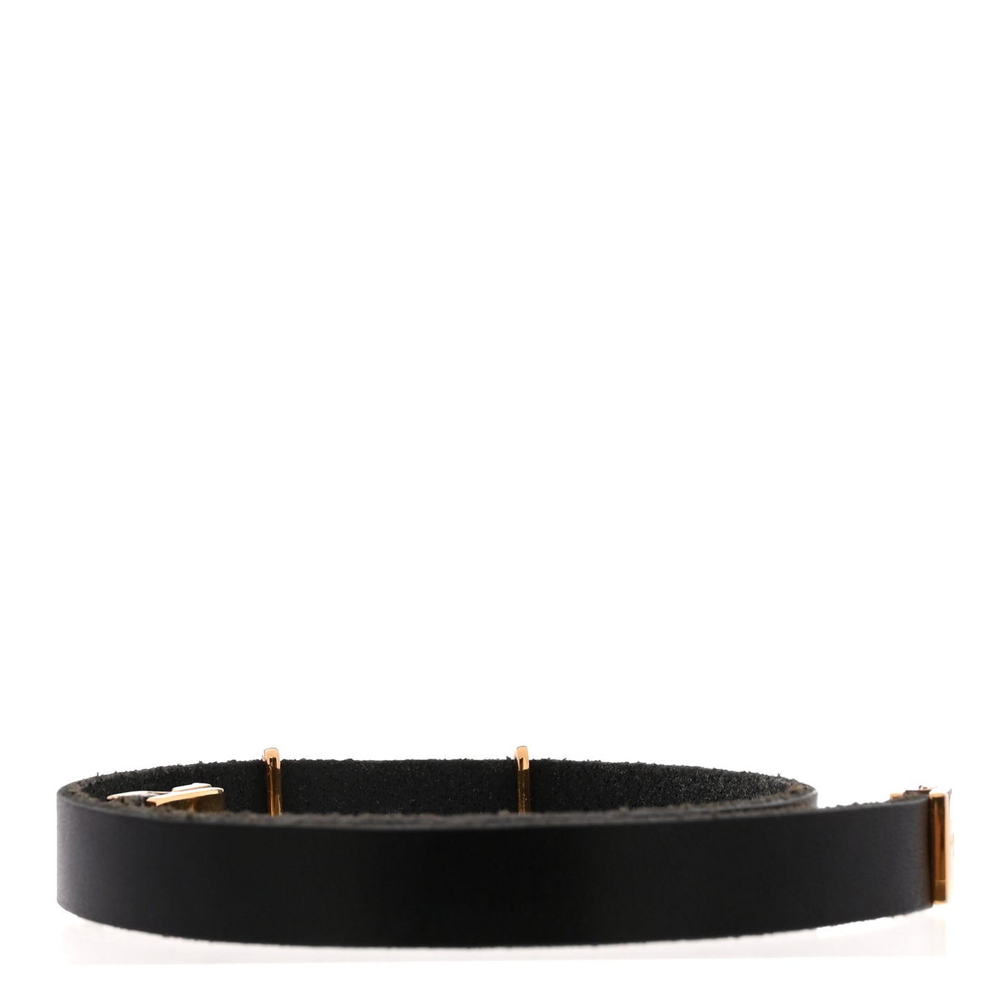 Calfskin Opyum Double Wrap Bracelet Black