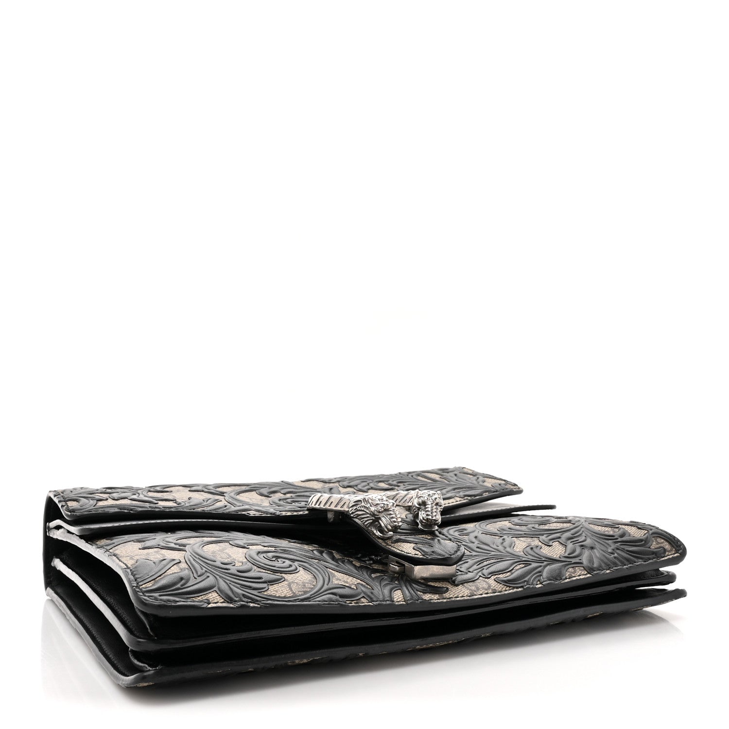 Gucci GG Supreme Monogram Arabesque Medium Dionysus Shoulder Bag Black 4 of 12