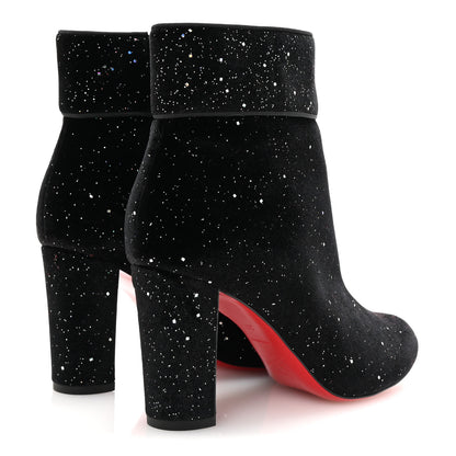 Christian Louboutin Velvet Galactica Moulamax 85 Booties 36.5 Black 5 of 8