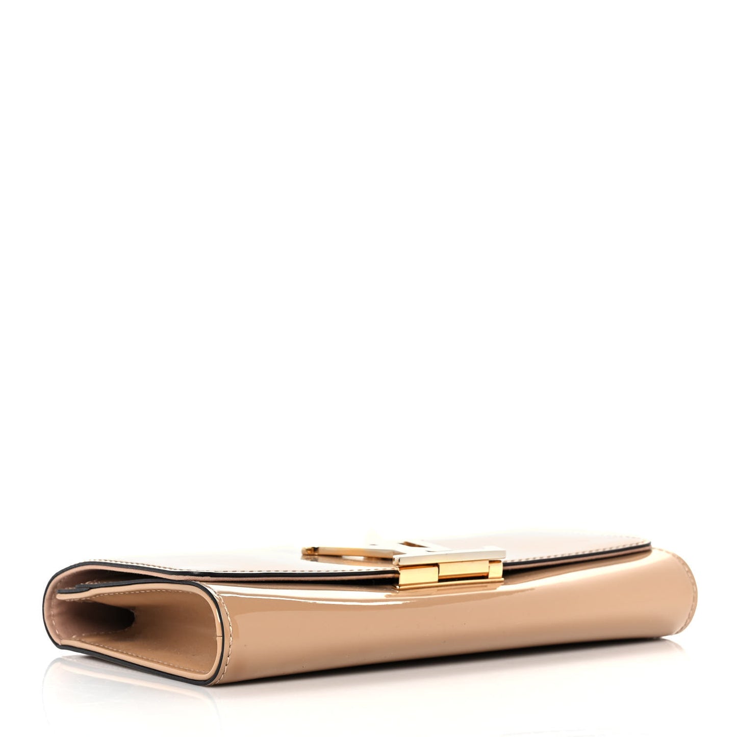 Patent Louise Clutch Nude