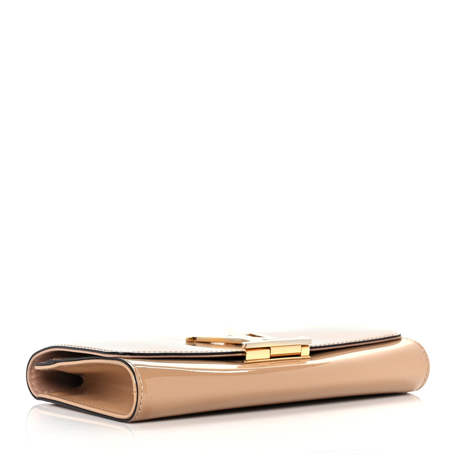 Louis Vuitton Patent Louise Clutch Nude 4 of 10