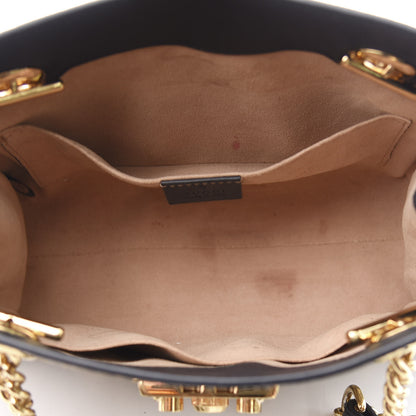 Gucci GG Supreme Monogram Bees Small Padlock Tote Beige Oro Black 4 of 13