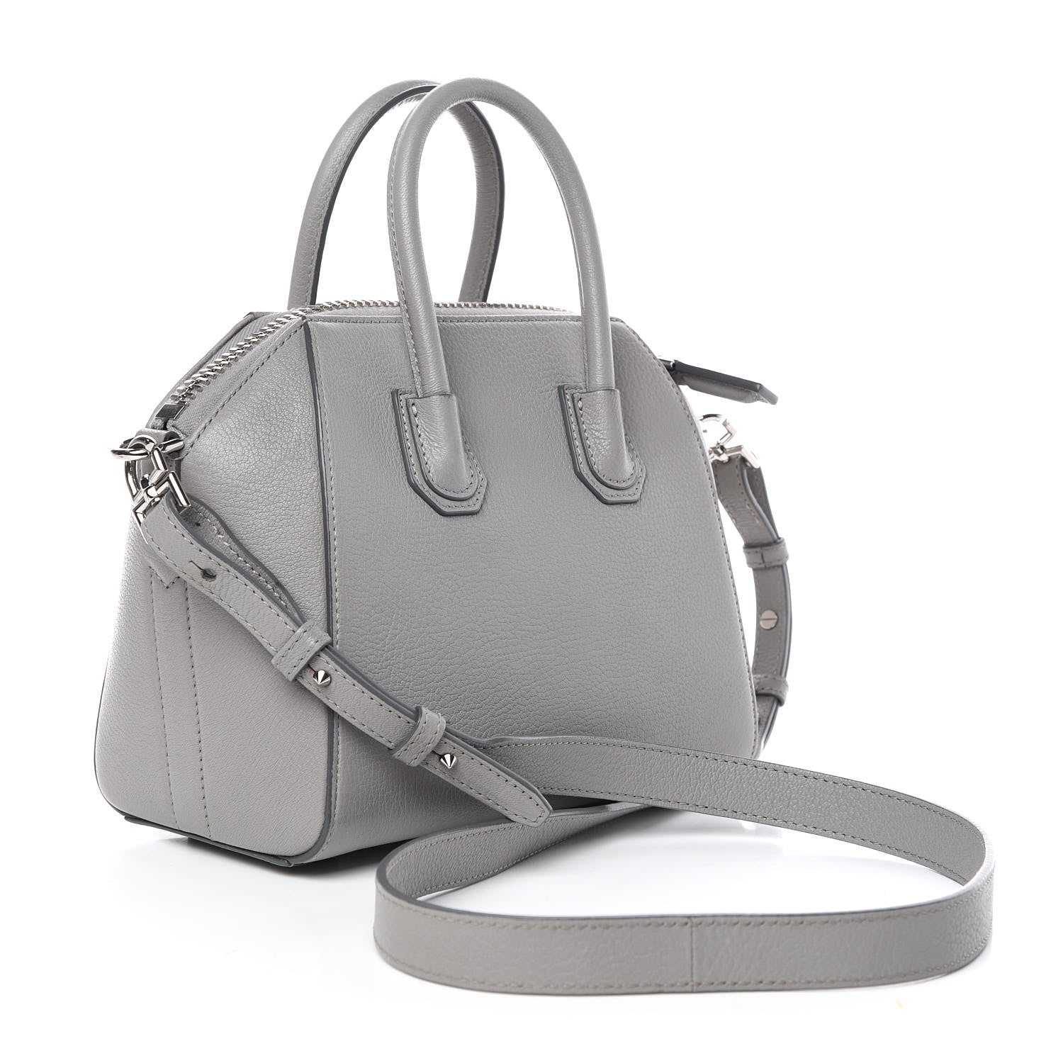 Givenchy Sugar Goatskin Mini Antigona Pearl Grey 3 of 14