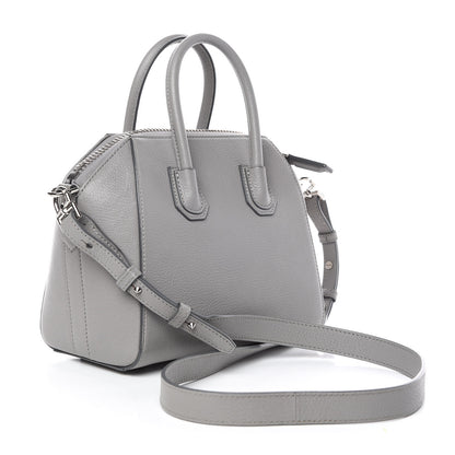 Givenchy Sugar Goatskin Mini Antigona Pearl Grey 3 of 14
