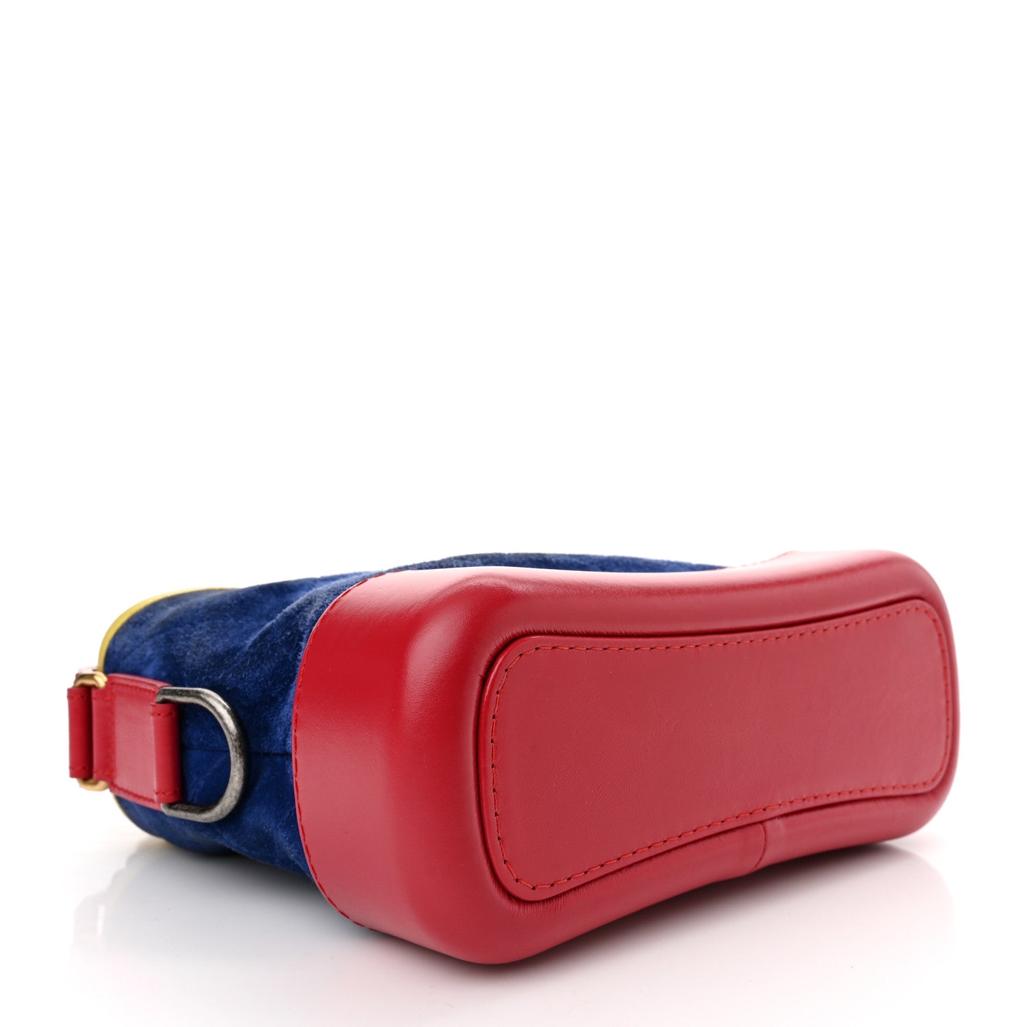 Chanel Suede Calfskin Quilted Small Gabrielle Hobo Red Blue Yellow 4 of 9