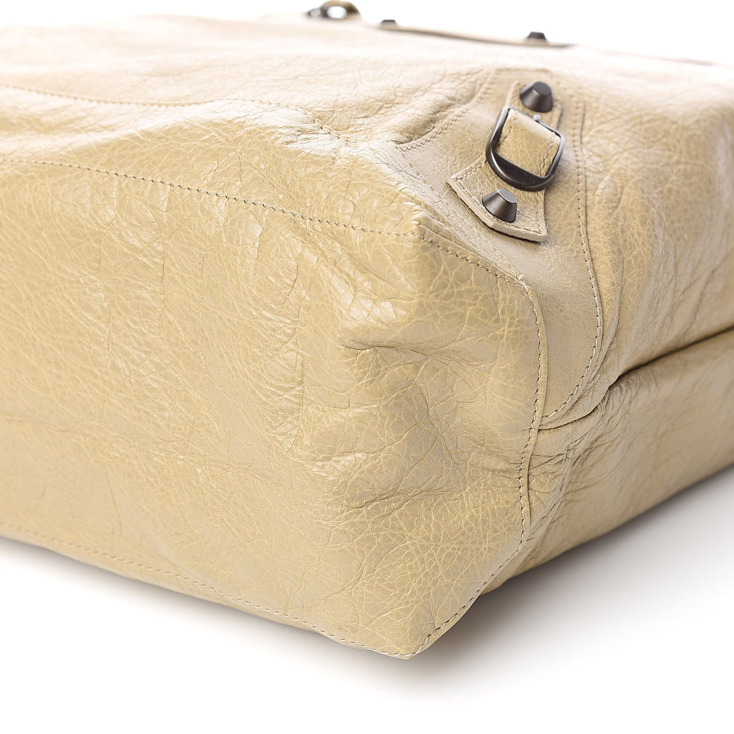 Agneau Classic Hardware Day Hobo Latte Beige