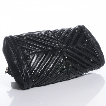 Chloe Python Chevron Paddington Black 4 of 9