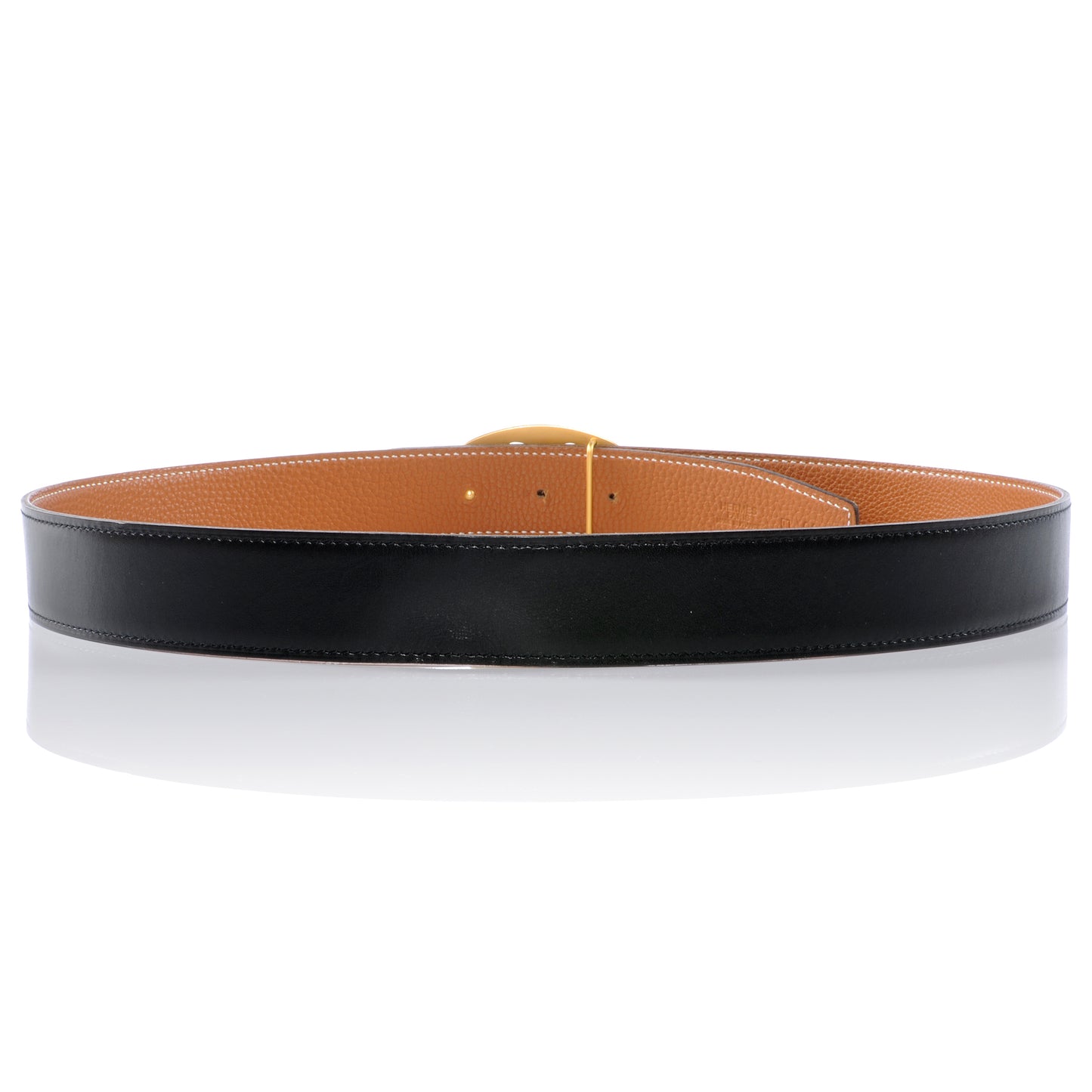 Box Togo Reversible Belt 90 Noir Gold