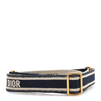 Christian Dior Canvas Embroidered Adjustable Shoulder Strap Black 2 of 4