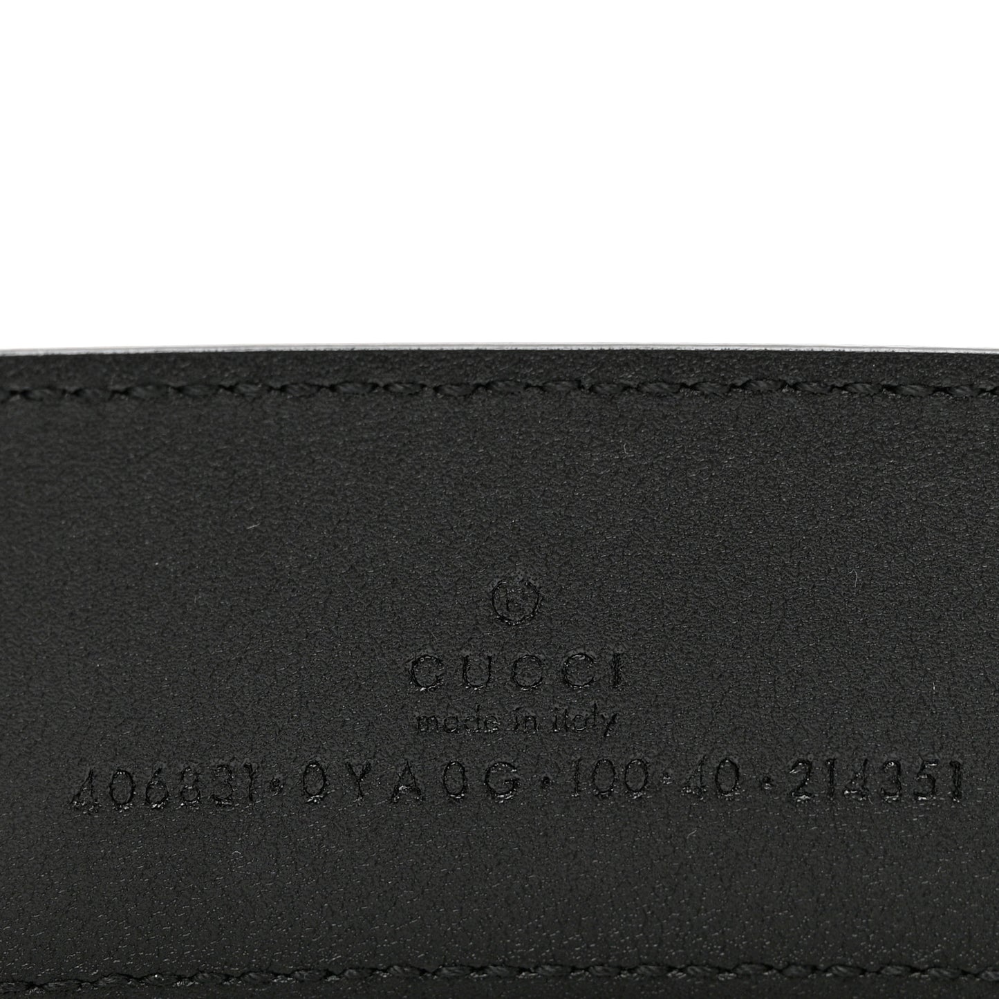 Plutone Calfskin Double G 40mm Belt 100 40 Black