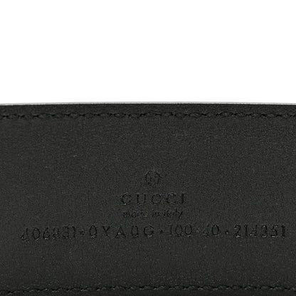 Gucci Plutone Calfskin Double G 40mm Belt 100 40 Black 3 of 6