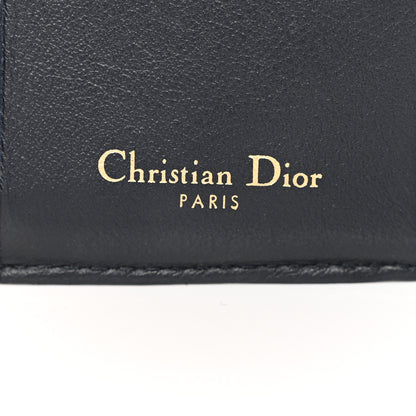 Christian Dior Oblique Saddle Lotus Wallet Blue 6 of 11
