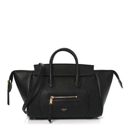 Celine Supple Shiny Lambskin Little New Luggage Black 1 of 9