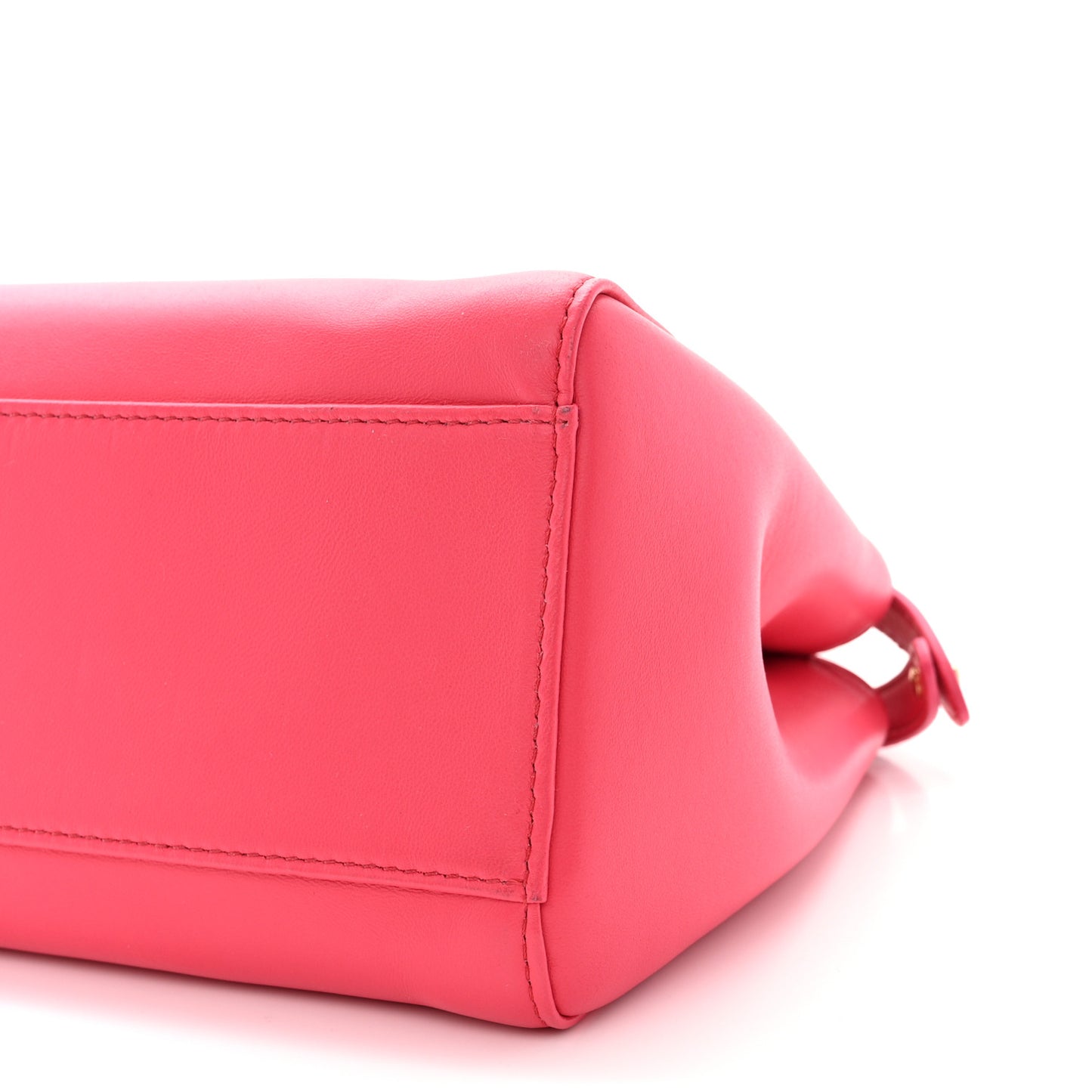 Nappa Stacked Bar Mini Peekaboo Iconic Satchel Lampone