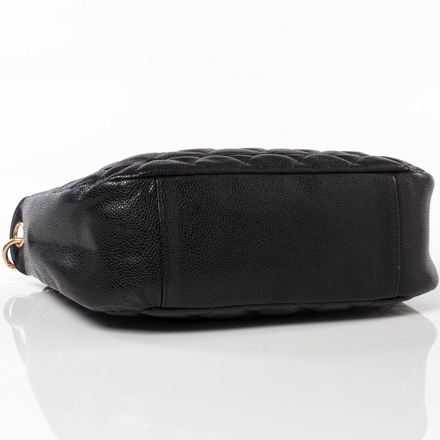 Caviar Quilted Hobo Bag Black