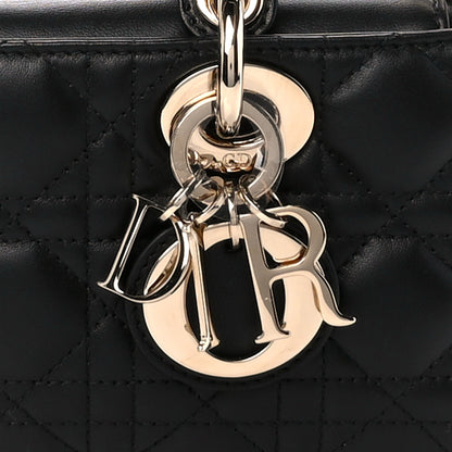 Christian Dior Lambskin Cannage Small Lady D-Joy Black 9 of 11