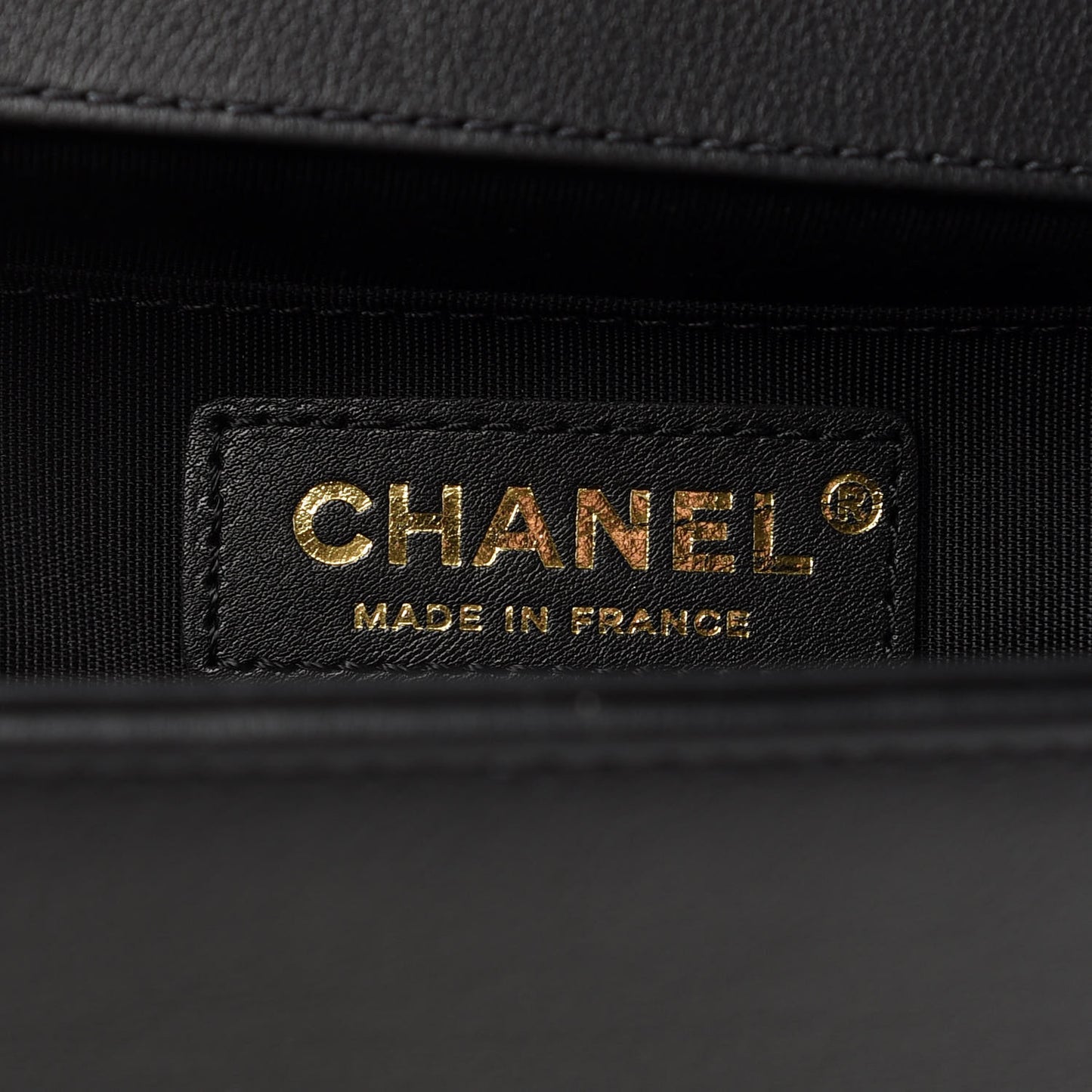 Lambskin Quilted Medium Boy Flap Black