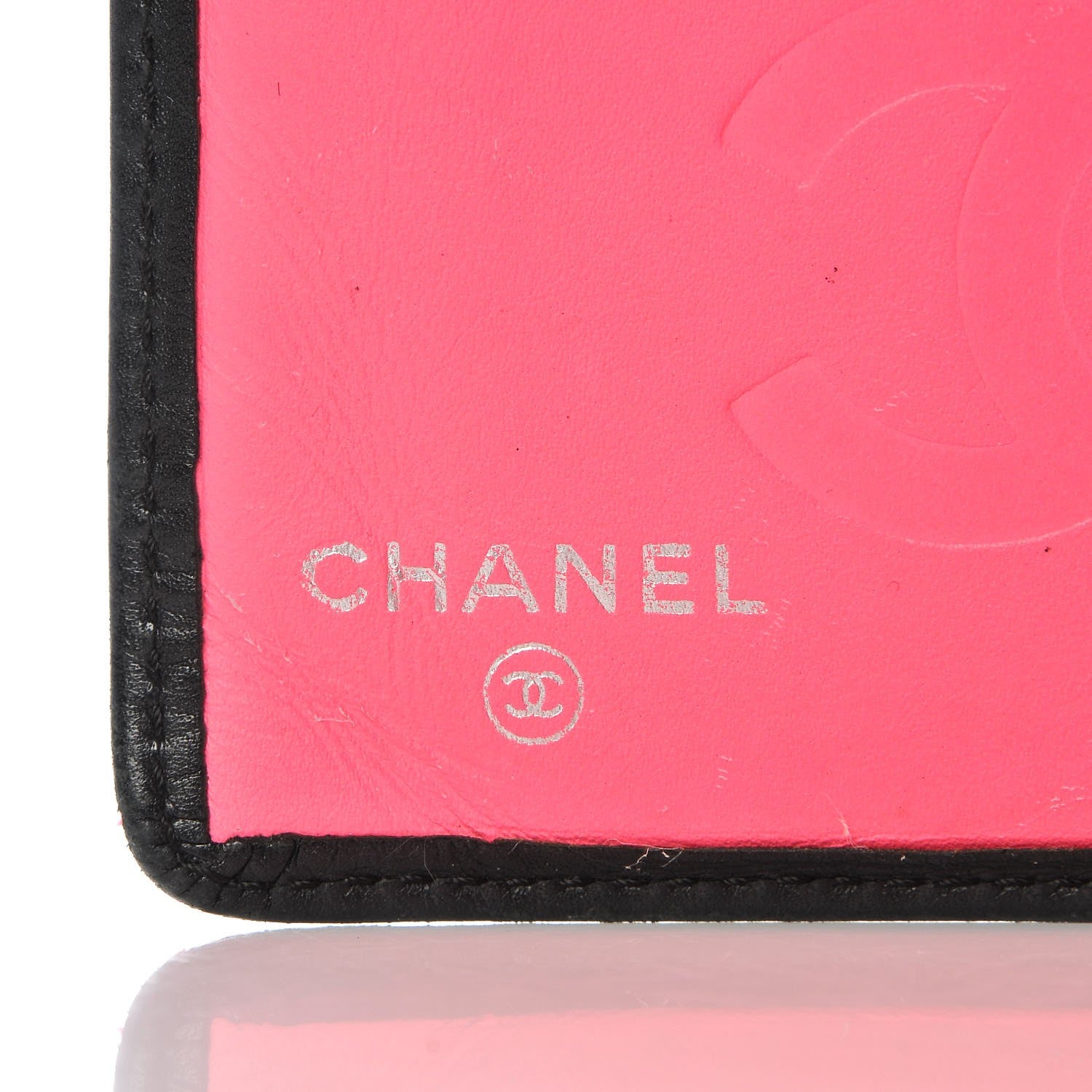 Chanel Calfskin Quilted Cambon Yen Wallet Black White 7 of 19
