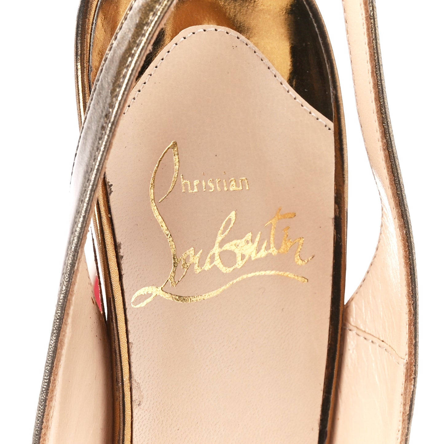 Metallic Patent Private Number 120 Pumps 37 Mirror Bronze