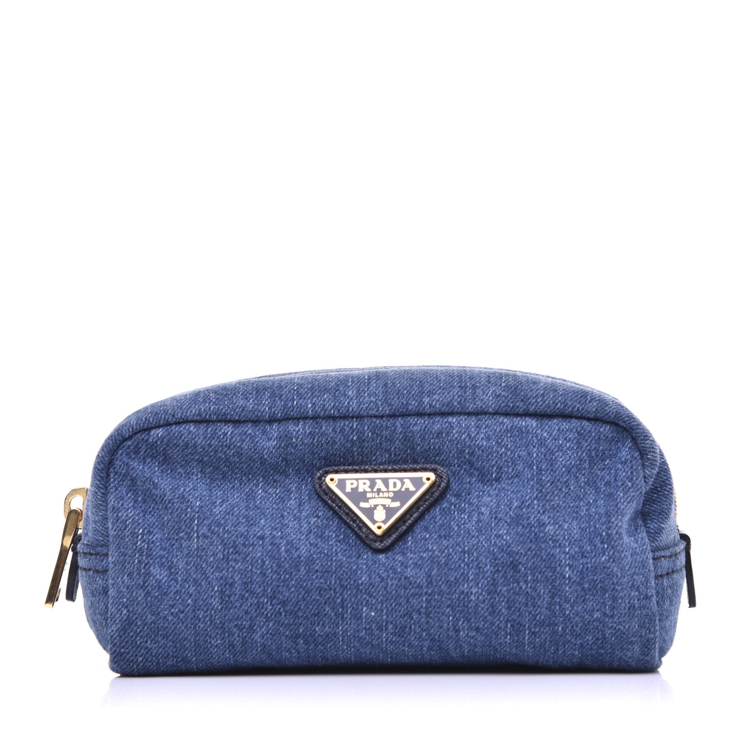 Denim Cosmetic Pouch Bleu