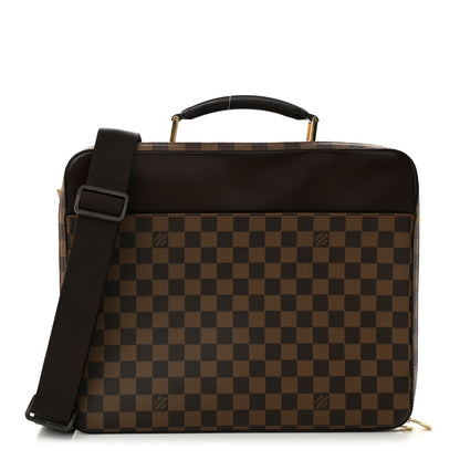 Louis Vuitton Damier Ebene Porte Ordinateur Sabana Computer Case 1 of 11
