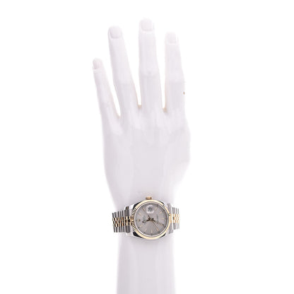 Rolex Stainless Steel 18K Yellow Gold 36mm Oyster Perpetual Datejust Watch Silver 116233 2 of 9