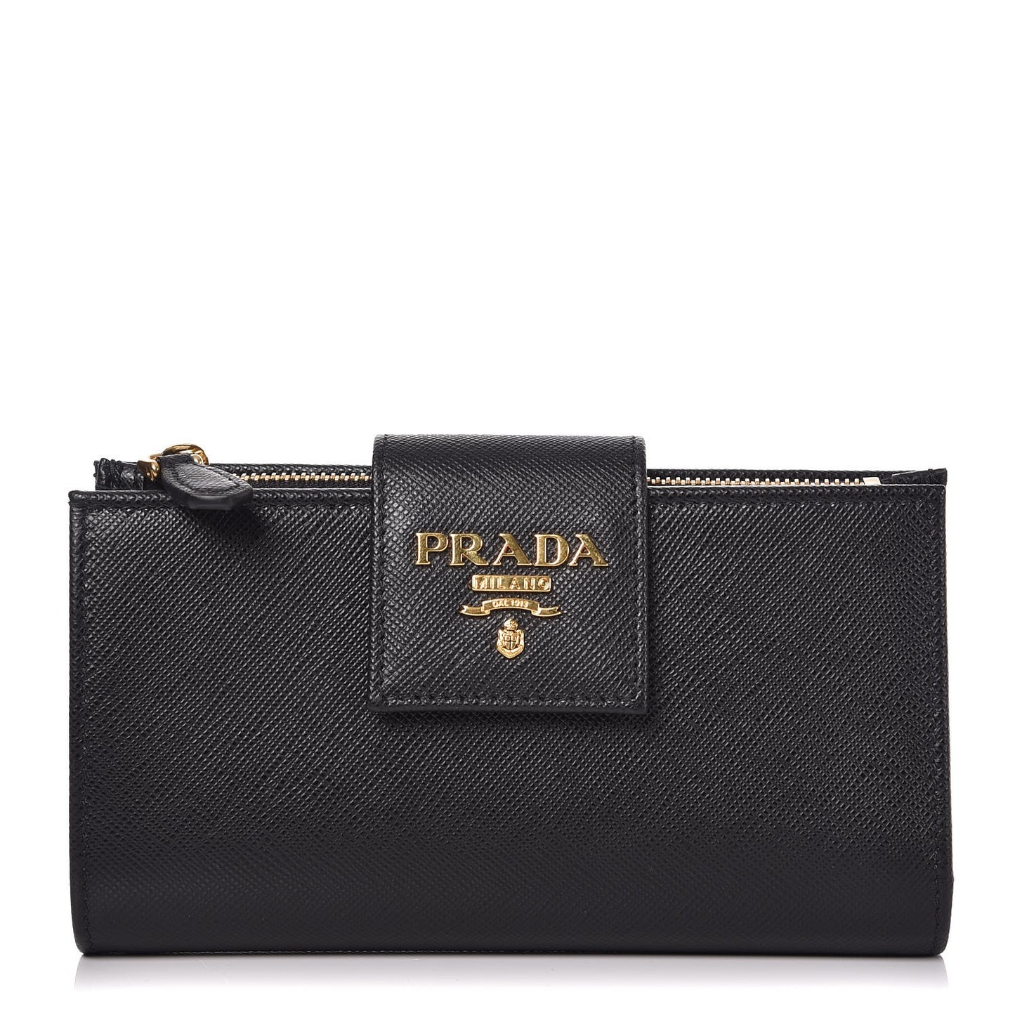 Saffiano Metal Medium Wallet Black