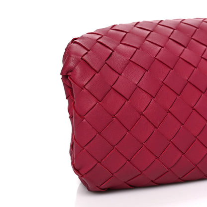 Bottega Veneta Nappa Maxi Intrecciato The Pouch Oversized Clutch Amaranto 9 of 10