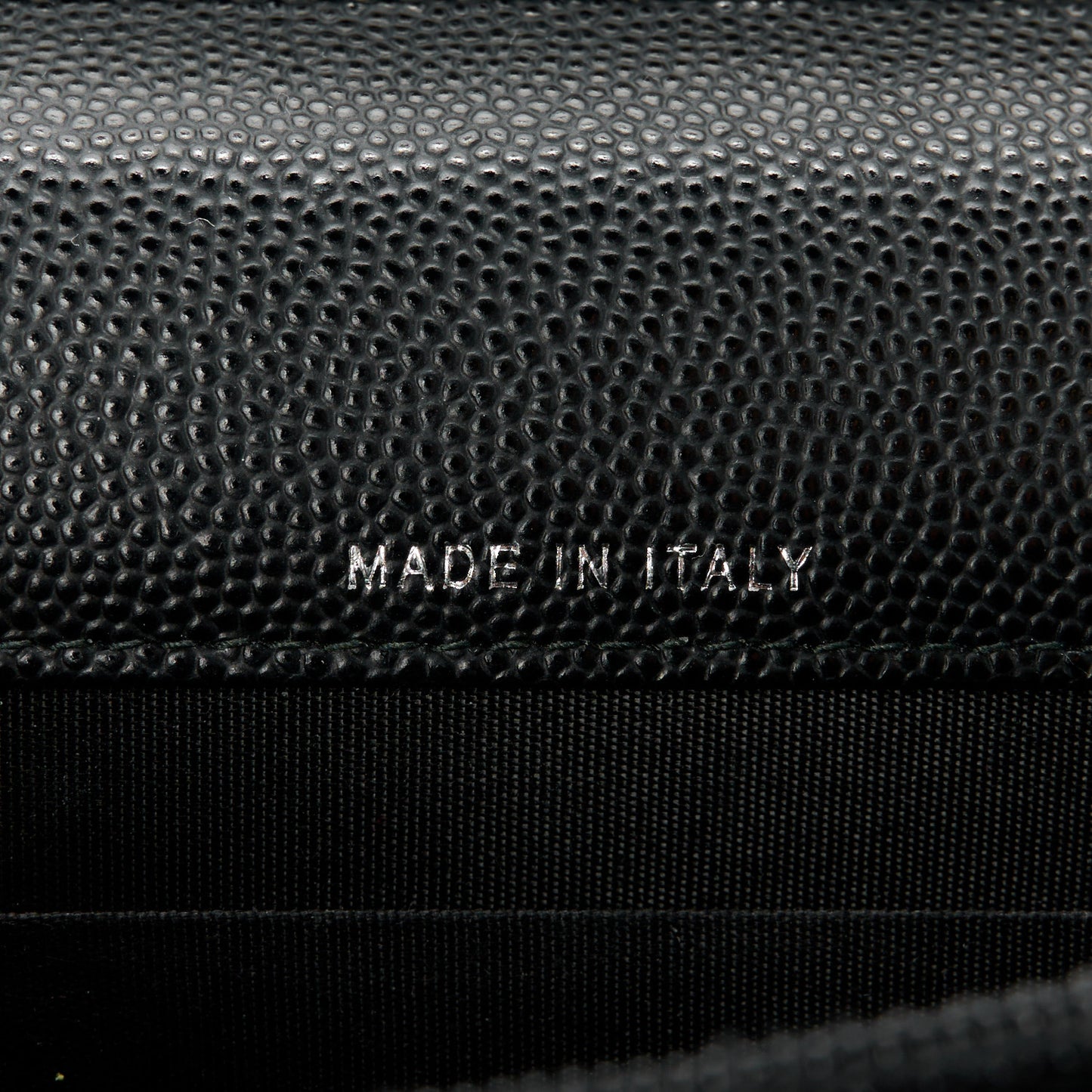 Caviar Quilted Boy Square Wallet on Chain WOC Black