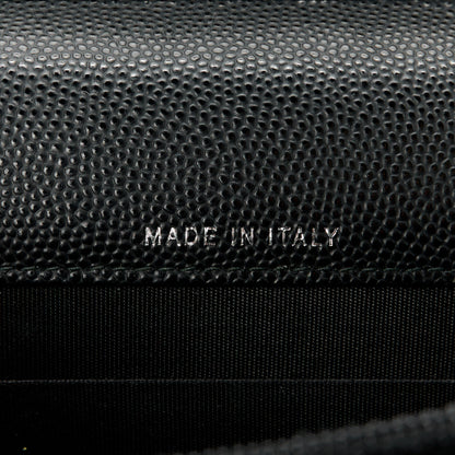 Chanel Caviar Quilted Boy Square Wallet on Chain WOC Black 7 of 12