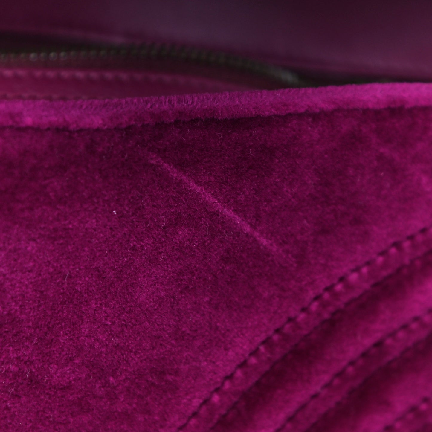 Velvet Matelasse Small GG Marmont Shoulder Bag Fuchsia Violet Cyclamen