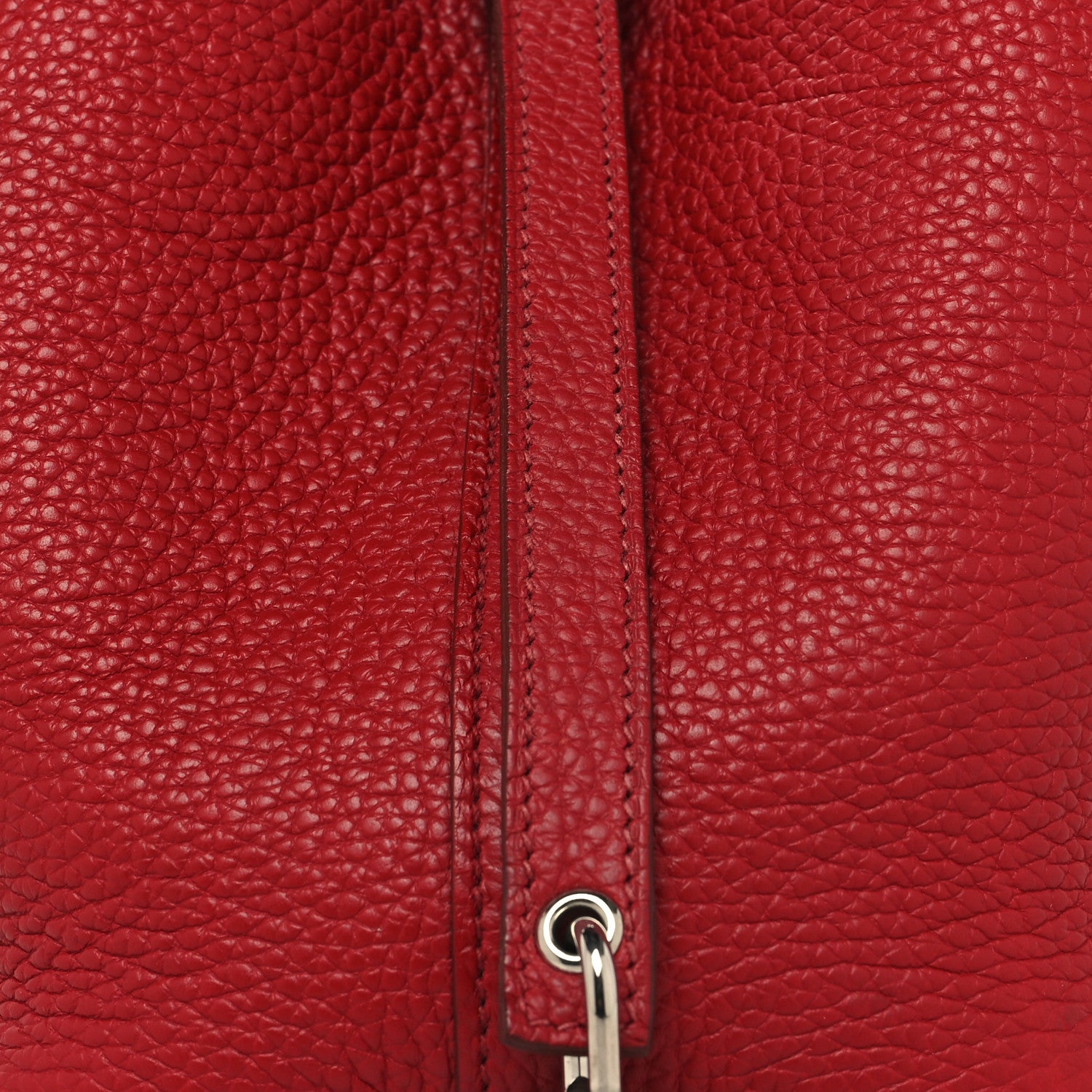 Hermes Taurillon Clemence Picotin Lock 18 PM Rouge Garance 8 of 12