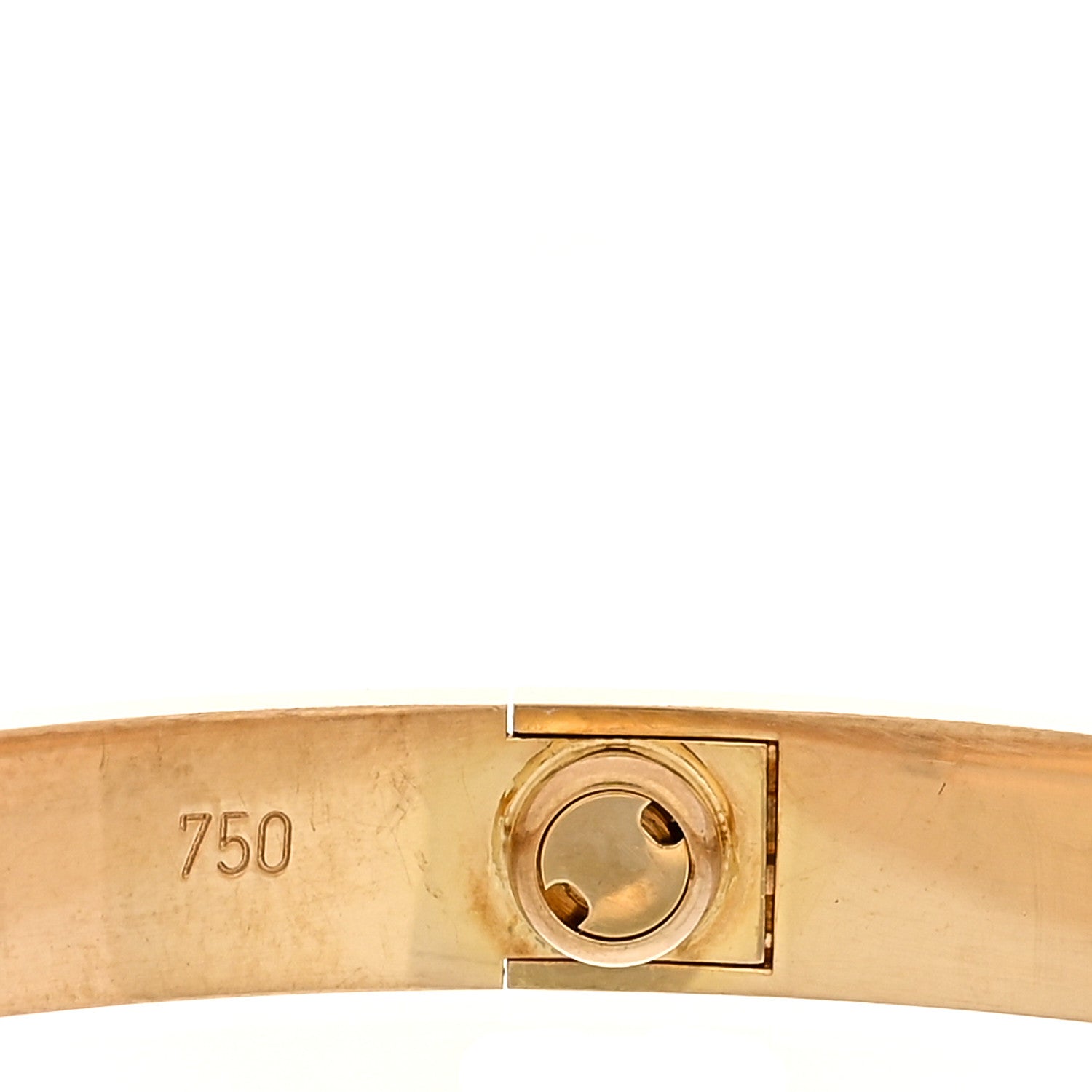 Cartier 18K Yellow Gold Brushed Finish LOVE Bracelet 17 6 of 8