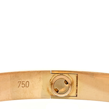 Cartier 18K Yellow Gold Brushed Finish LOVE Bracelet 17 6 of 8
